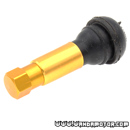 Tubeless valve straight gold